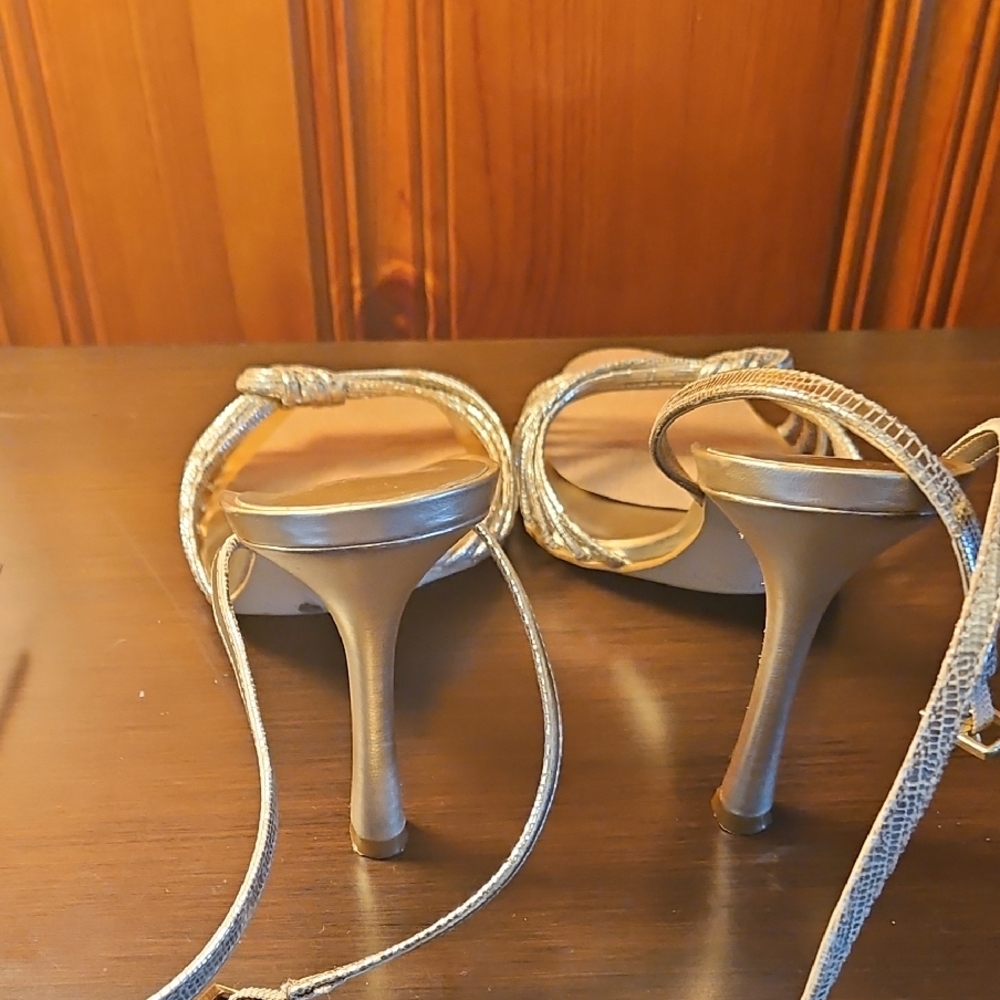 Aldo Gold Strappy Heels